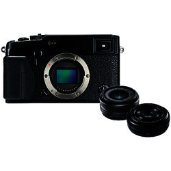 Fujifilm X-Pro1 Compact System Camera, HD 1080p, 16MP, EVF/OVF, 3
